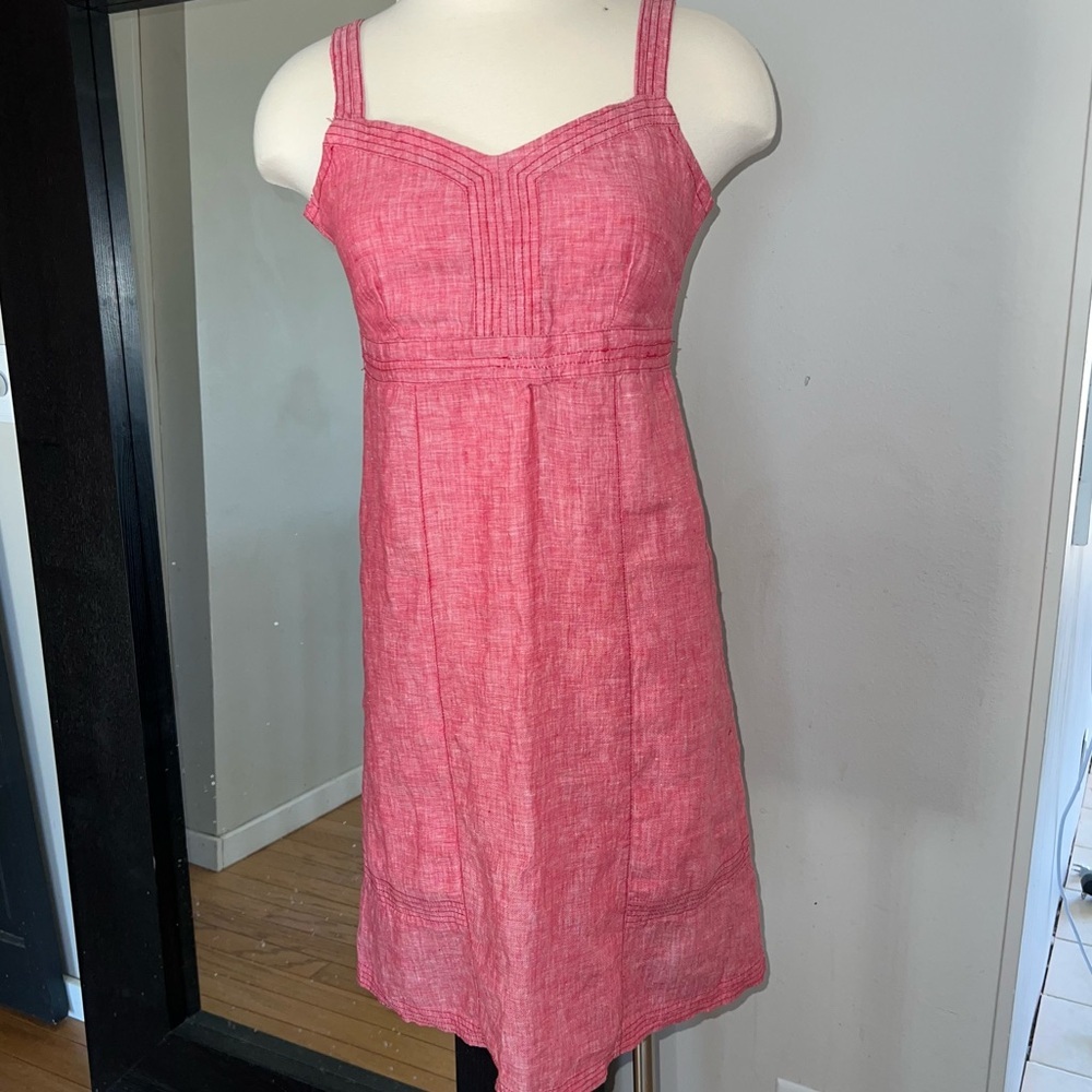 Horny Toad Pink Linen Midi Sundress Size XS